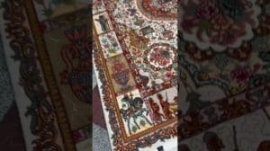 Reine Schönheit des persischen Teppichs - Paar 3 Meter Teppiche aus Tabriz, 55 Knoten, Wollwarnt und alle Blumen aus Seide