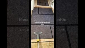 Reinigung des Teppichs im Flur!