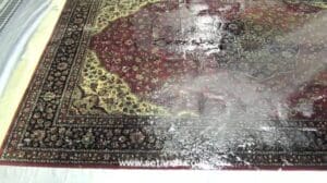 Reinigung von Seidenteppichen aus Qom
