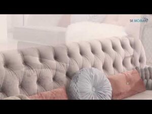 SE Möbler TV präsentiert Deluxe Sofagrupp in grauem Samt