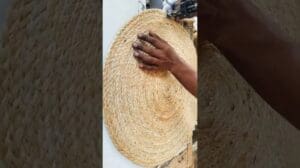 Schönen Türmatte in nur 1 Minute selbst machen # schöne Türmatte aus Jute # Fußmatte