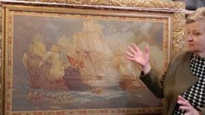 Segelschiffe - Verbesserung der Farben eines verblassten Jacquardbildes #Bild #Renovierung #