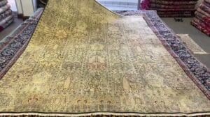 Seiden-Bakhtiari-Teppich, Größe 300x200 cm, Garten der Himmel-Muster, handgeknüpft #premiumpersian