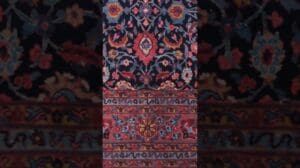 Spät des 19. Jahrhunderts Persischer Yazd-Teppich