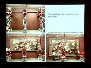 Tapisserien-Ausstellungen im Met installieren