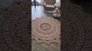 Teppich Anastasia Link zur Anleitung in den Kommentaren #häkeln #Wohnkultur #Innendesign #Häkelteppich #Teppich