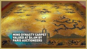 Teppich aus der Ming-Dynastie im Wert von 4,6 Mio. Dollar bei Auktion in Paris angeboten