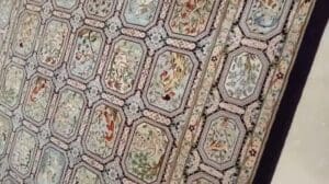 Teppich der Challe und Seidenblume aus Qom