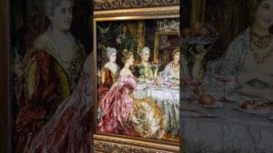 Teppichbild Weinparty