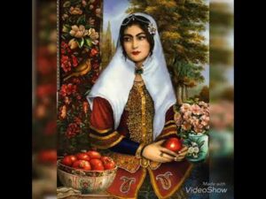 Teppichbilder von Qajar-Mädchen aus Tabriz, Designerin: Narjes Samimi