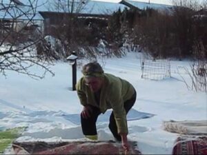 Teppichreinigung im Schnee