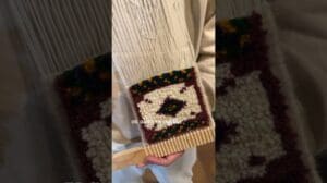 Teppichweberei Seminar 🧶🪡 #gewebt