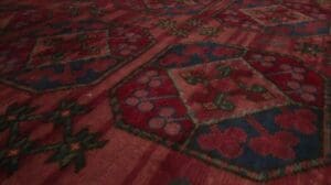 Übergroßer antiker Axminster-Teppich in Rot mit Bokhara-Medaillons - Teppich & Kilim - 33781