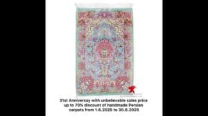 Ultimative Eleganz! Medaillonmuster Seidenteppich