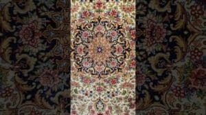 Unmöglich feiner persischer Seiden-Qum-Teppich bei OlneyRugs ausgestellt #handgemacht