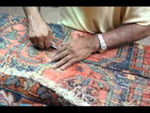 Verkleinerung eines antiken Heriz-Teppichs