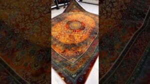 Vollseide-Teppiche aus Qom – Iranische Kunst, möge sie immer hoch und beständig bleiben, Dank an die Handweber, Like und Abonnieren