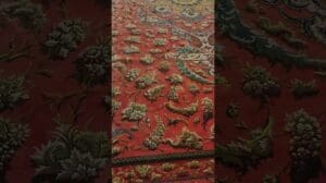 Vollseiden-Teppich aus Qom, Muster von Herrn Kashizadeh