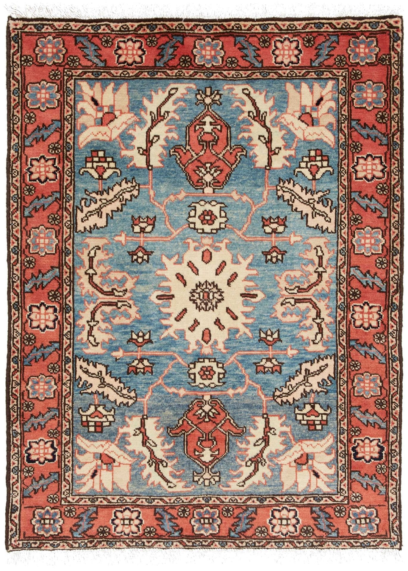 Ardebil Teppich 108 x 142 cm, handgeknüpft, Schurwolle, Perserteppich