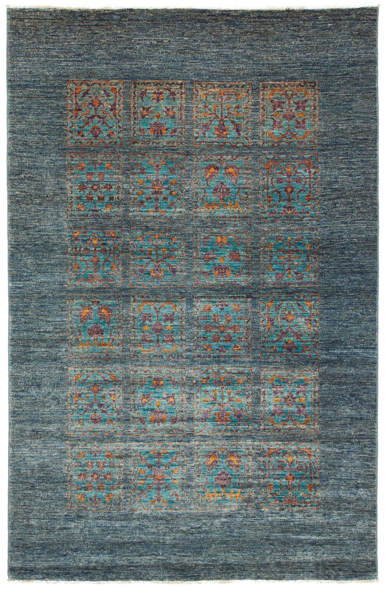 Bachtiar Orientteppich 126 x 189 cm aus Schurwolle, handgeknüpft