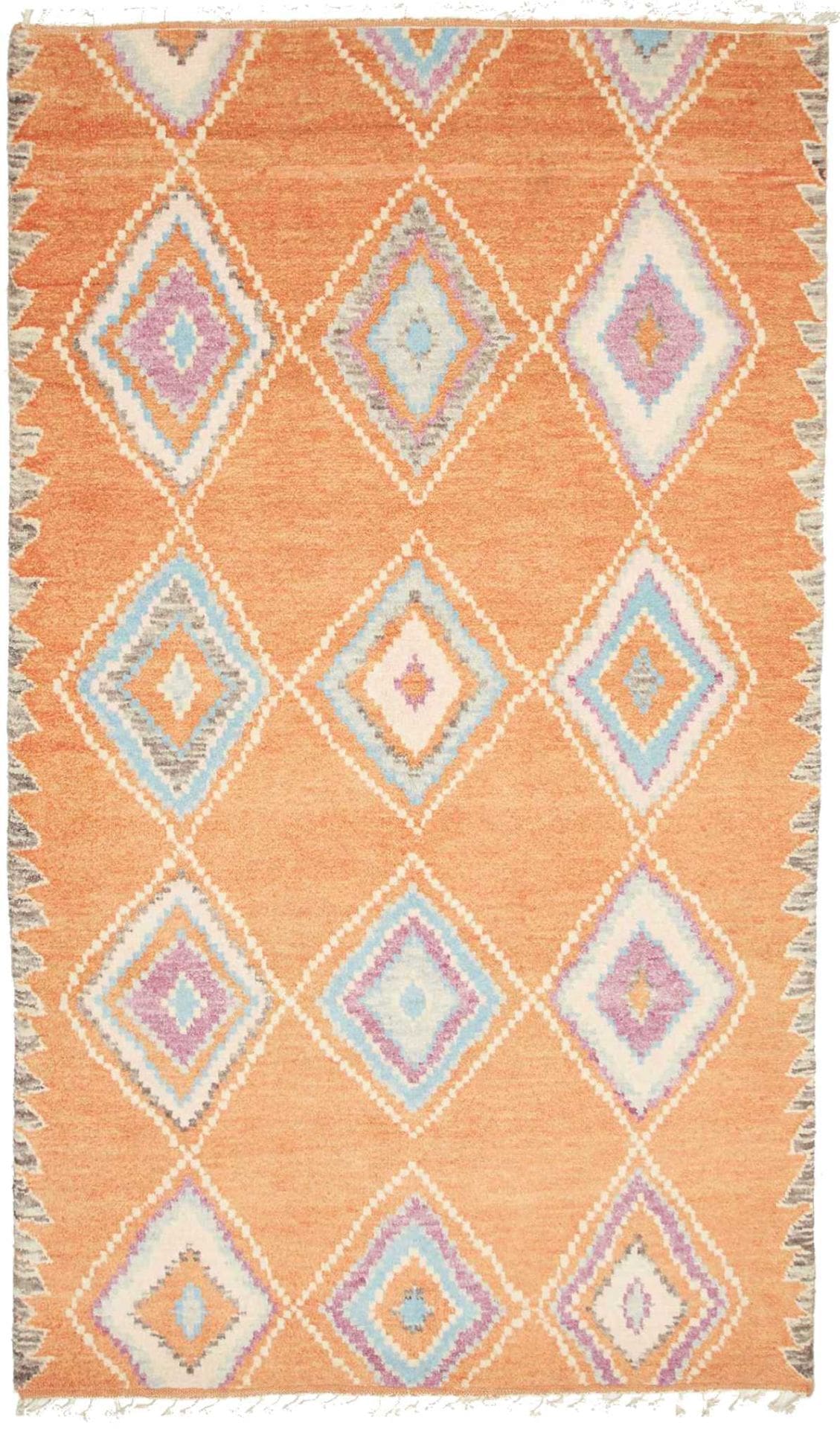 Berber Orientteppich 148 x 246cm, handgeknüpft aus Schurwolle