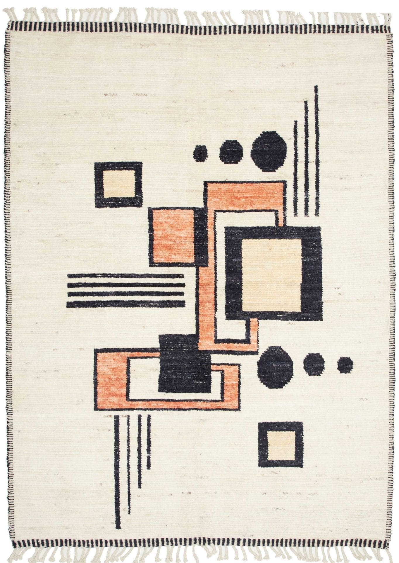 Berber Orientteppich 179 x 243 cm aus Schurwolle, handgeknüpft