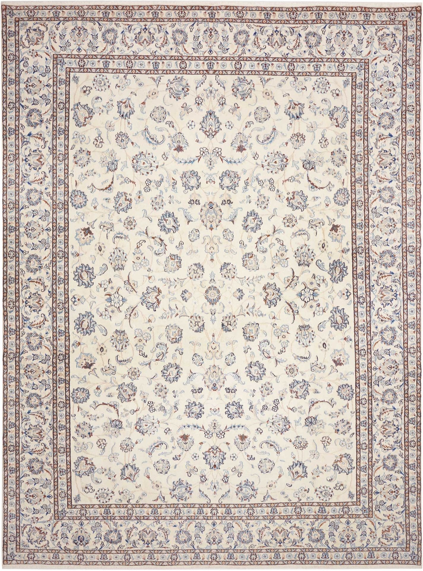 Exklusiver Nain Teppich 293 x 388cm, handgeknüpft, Schurwolle