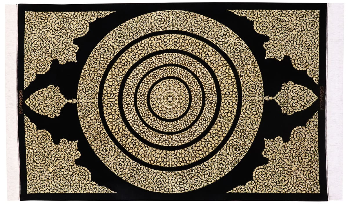 Exklusiver Perserteppich Ghom 215x136 cm, Seide, harmonische Farben, handgeknüpft