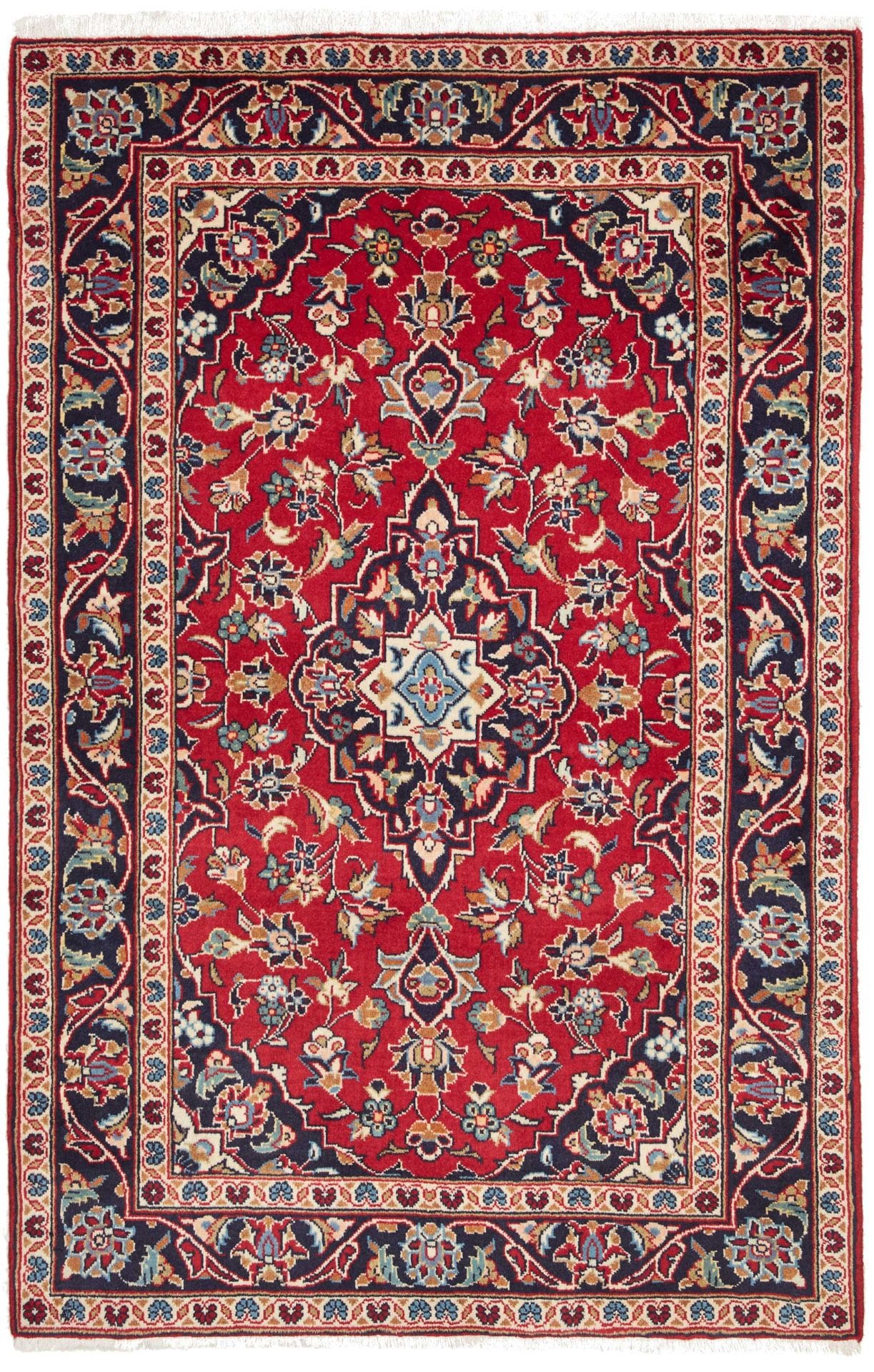 Kashan Teppich 101 x 153 cm – Handgeknüpft, Perserteppich