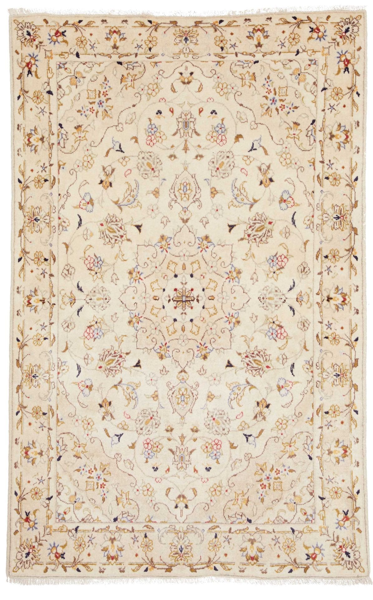 Kashan Teppich 101 x 155 cm | Handgeknüpft | Perserteppich