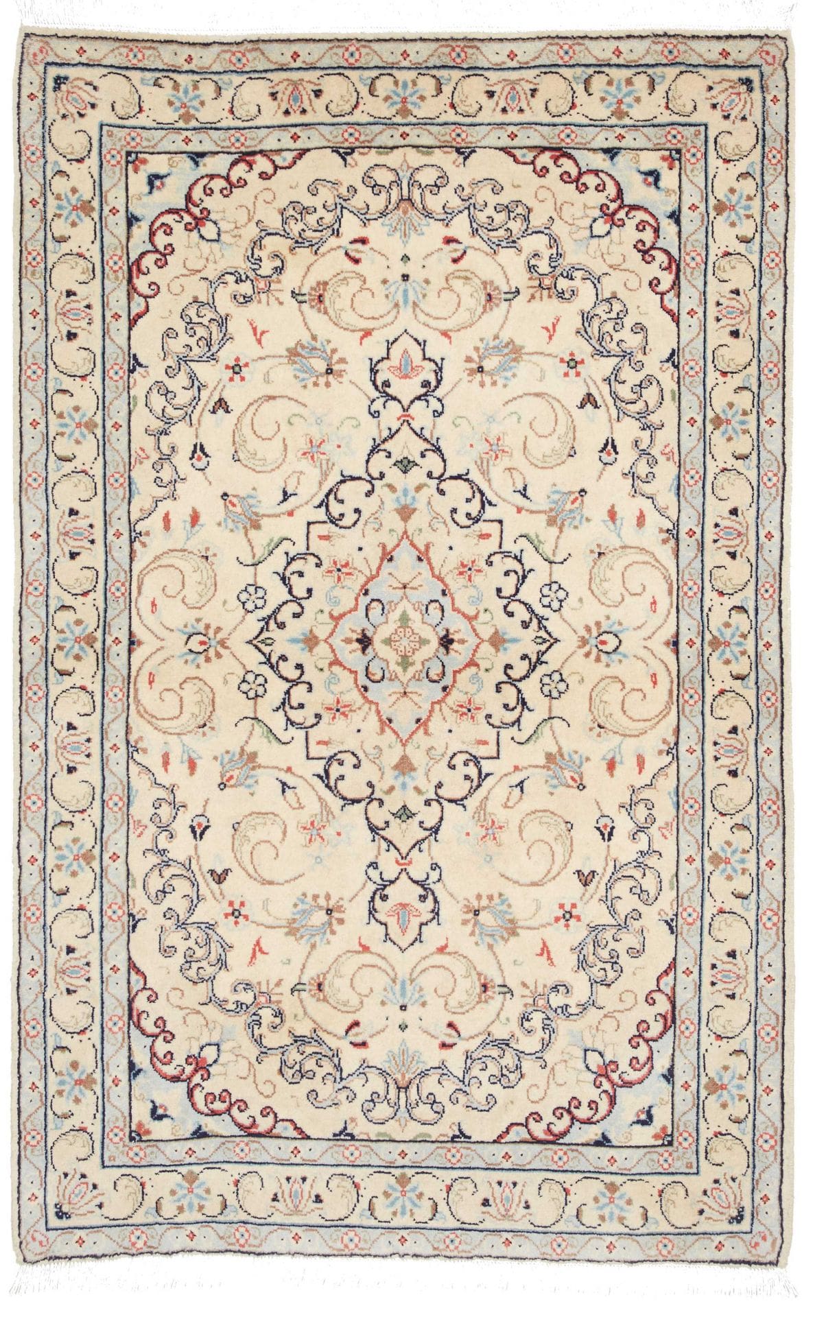 Kashan Teppich 99 x 150cm - Handgeknüpft, Schurwolle, Perserteppich