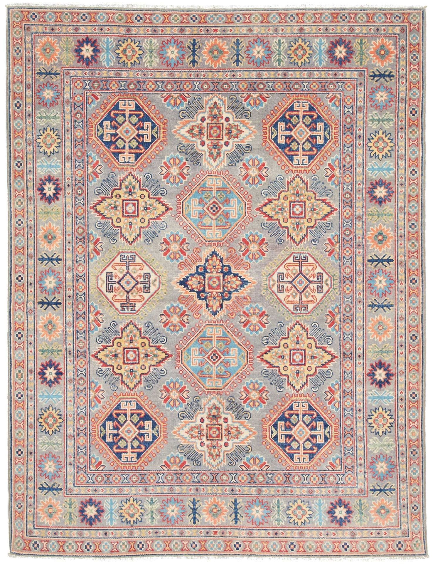 Kazak Orientteppich 155 x 200cm - Handgeknüpft & aus Schurwolle