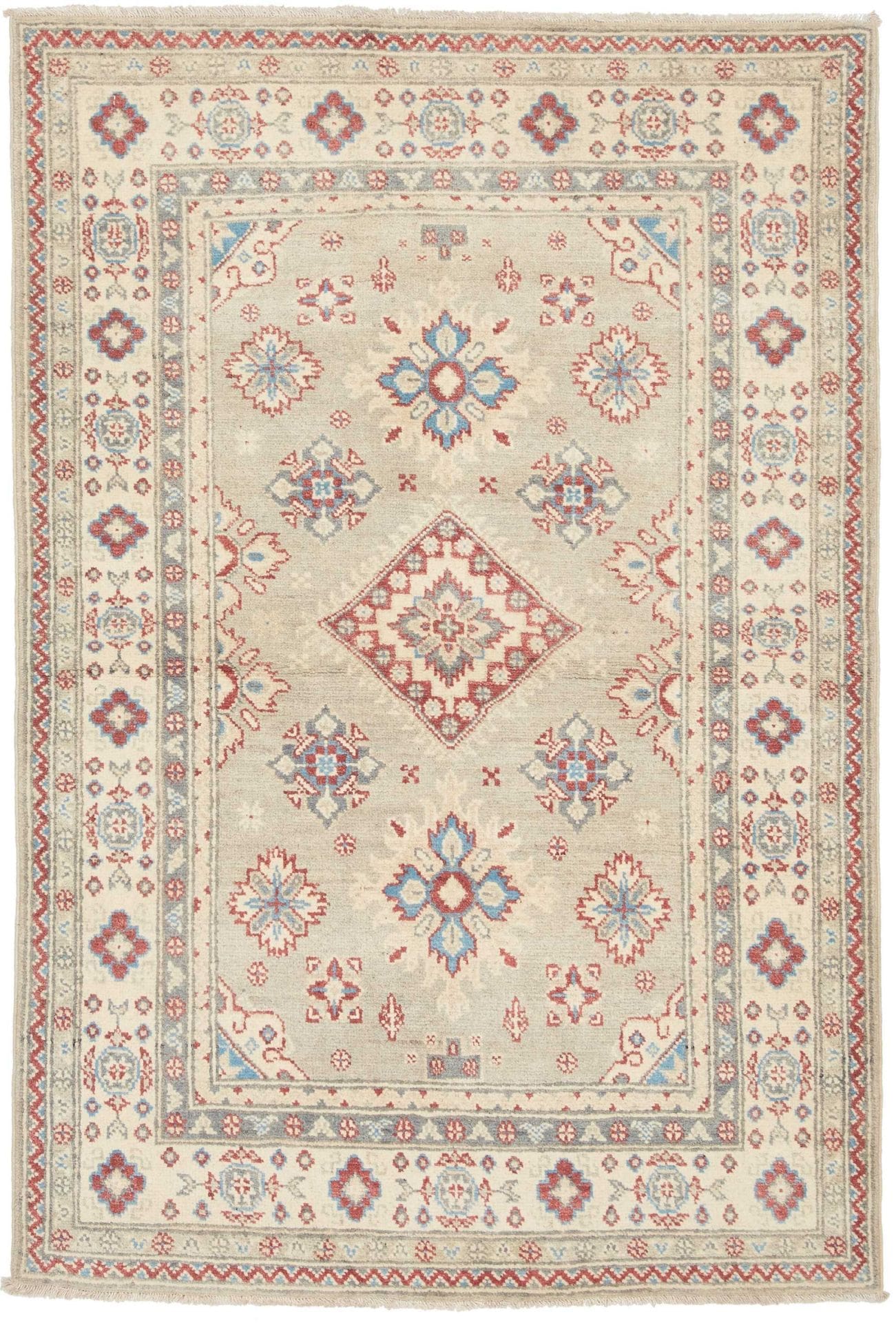 Kazak Teppich 106 x 153 cm - Handgeknüpft aus Schurwolle, Orientteppich