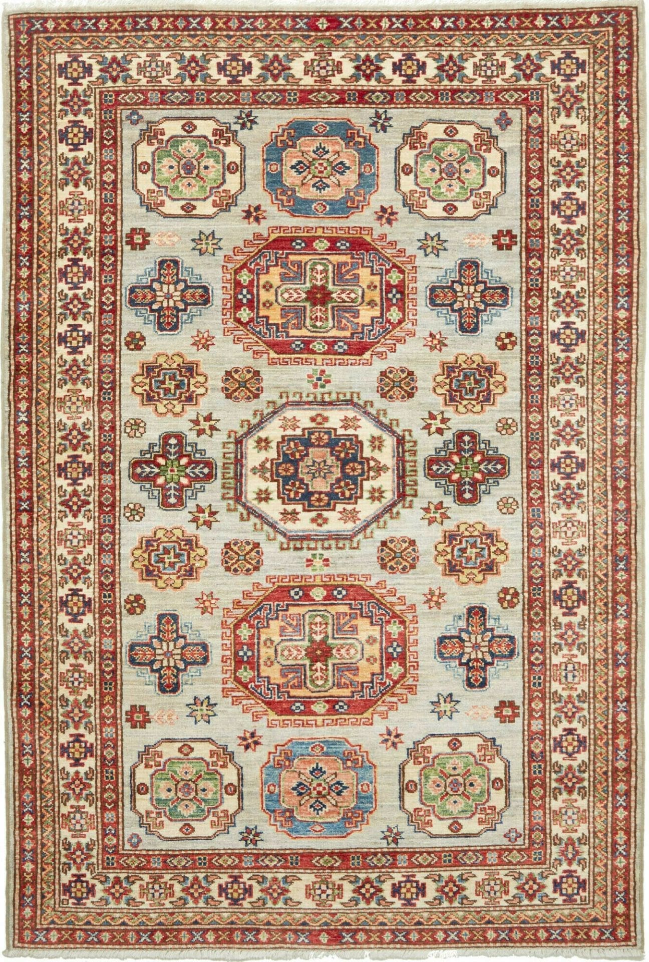 Kazak Teppich 127 x 186 cm – Handgeknüpft, Schurwolle, Orientteppich