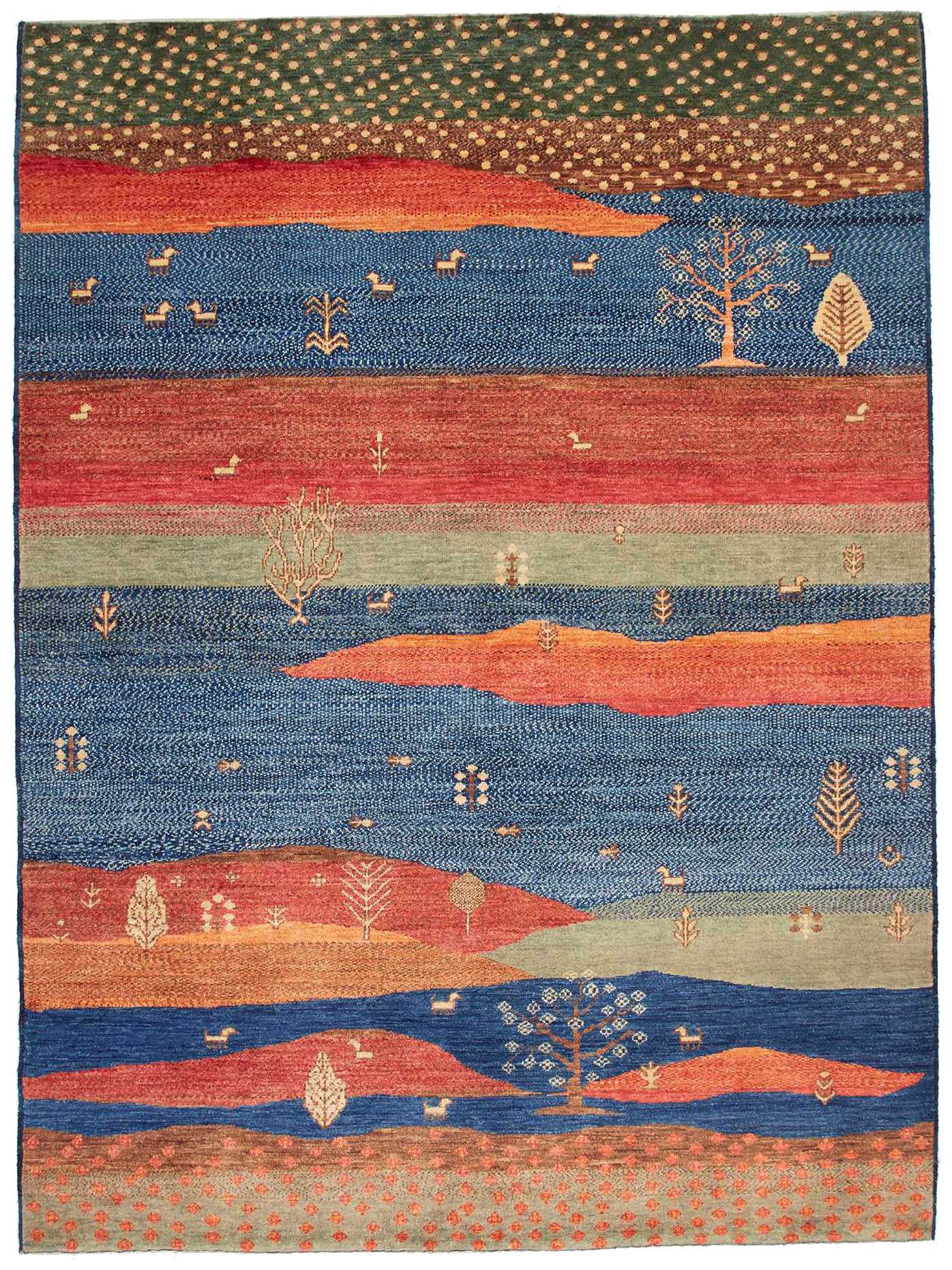 Loribaft Orientteppich 173 x 230cm, Schurwolle, handgeknüpft