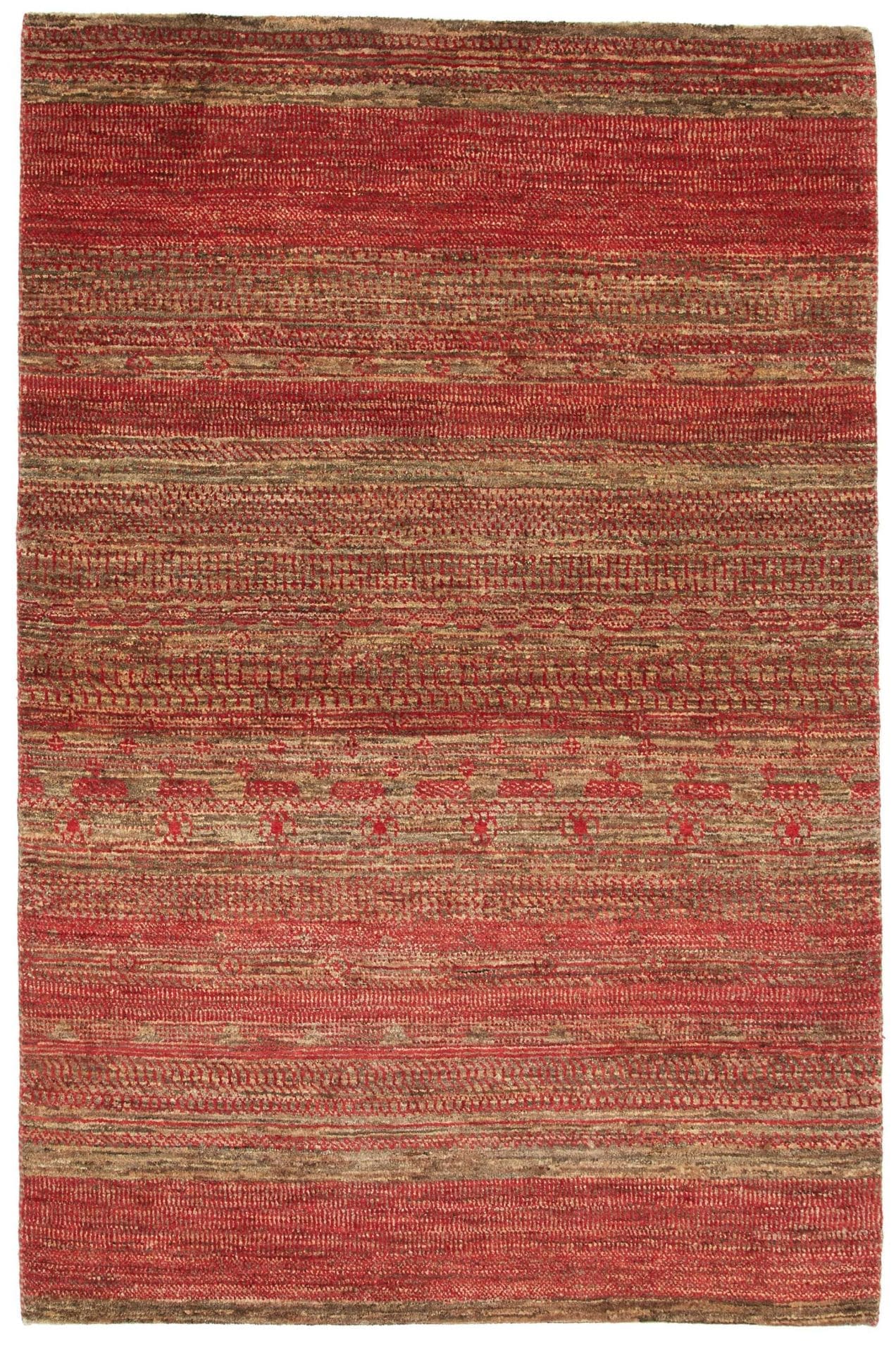 Loribaft Teppich 126 x 187cm, Schurwolle, handgeknüpft, Orientteppich