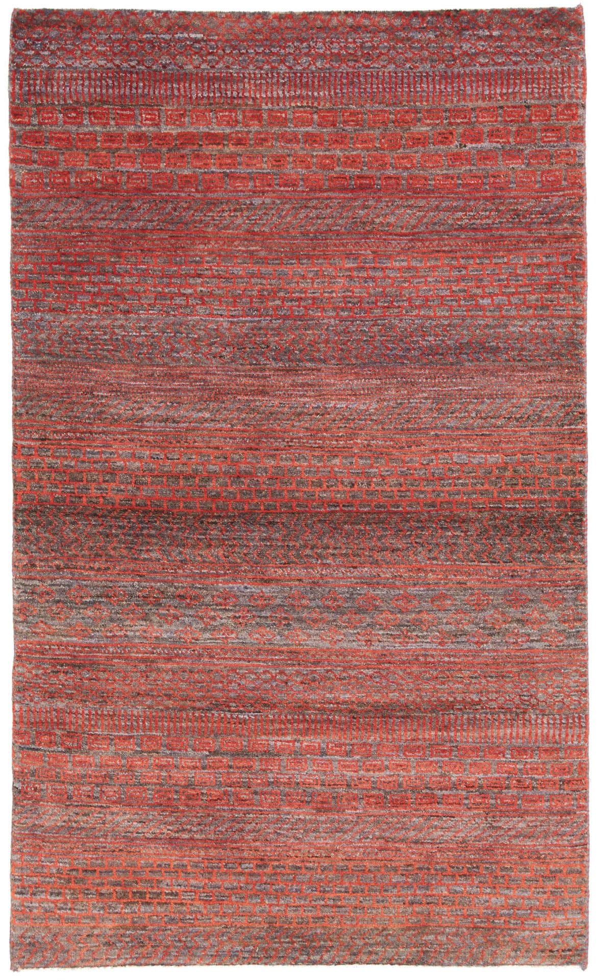 Loribaft Teppich 95 x 153cm aus Schurwolle, handgeknüpft, Orientteppich