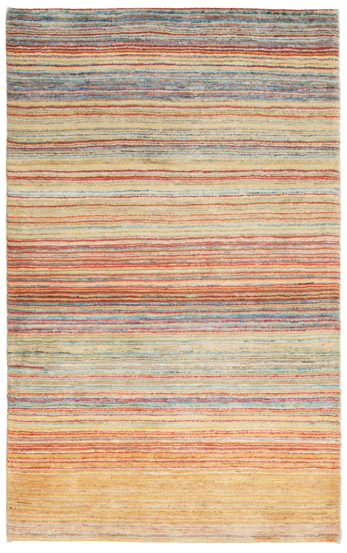 Loribaft Teppich 98 x 151 cm aus Schurwolle, handgeknüpft, Orientteppich