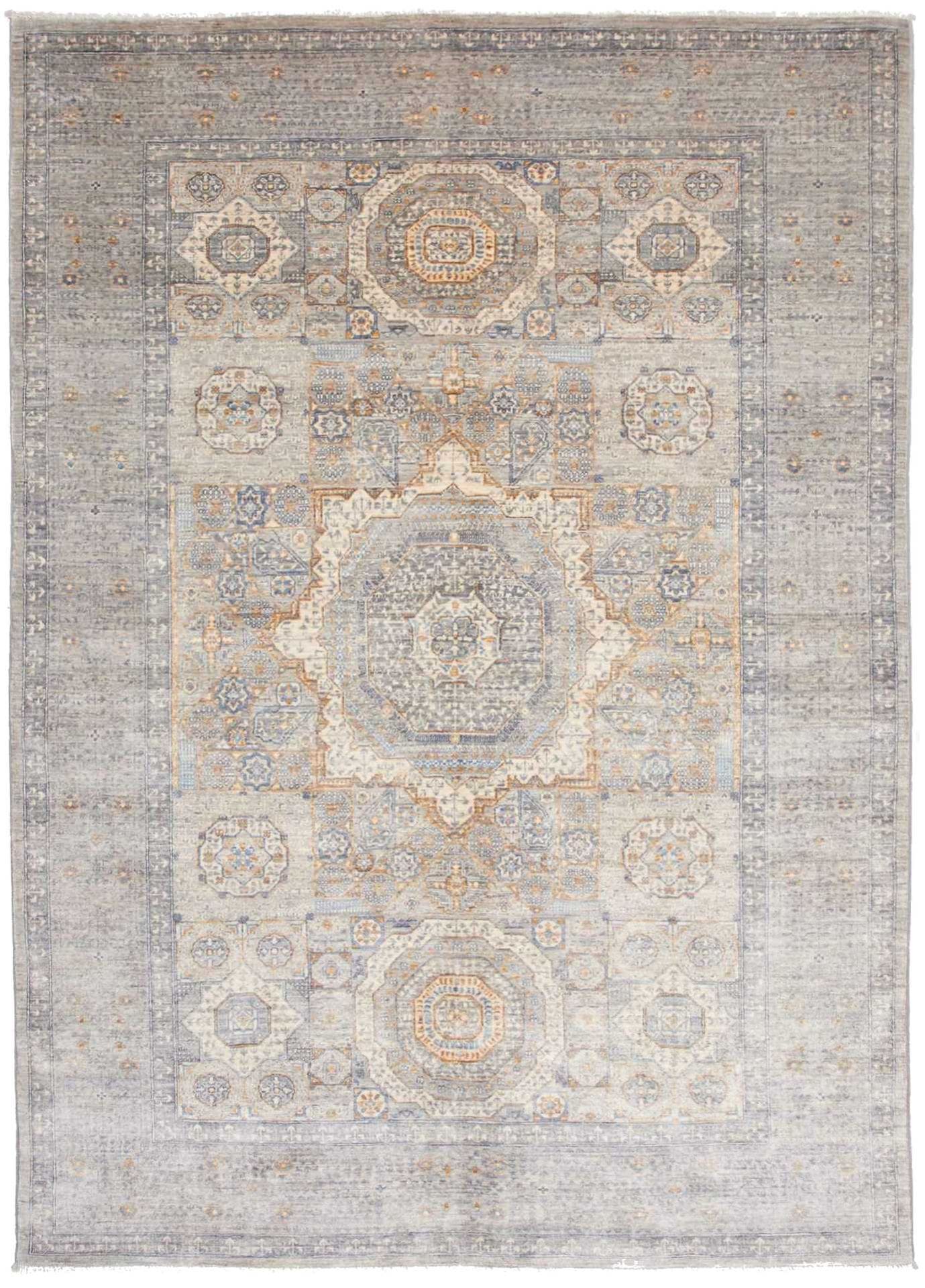 Mamluk Orientteppich 173 x 240cm aus Schurwolle, handgeknüpft