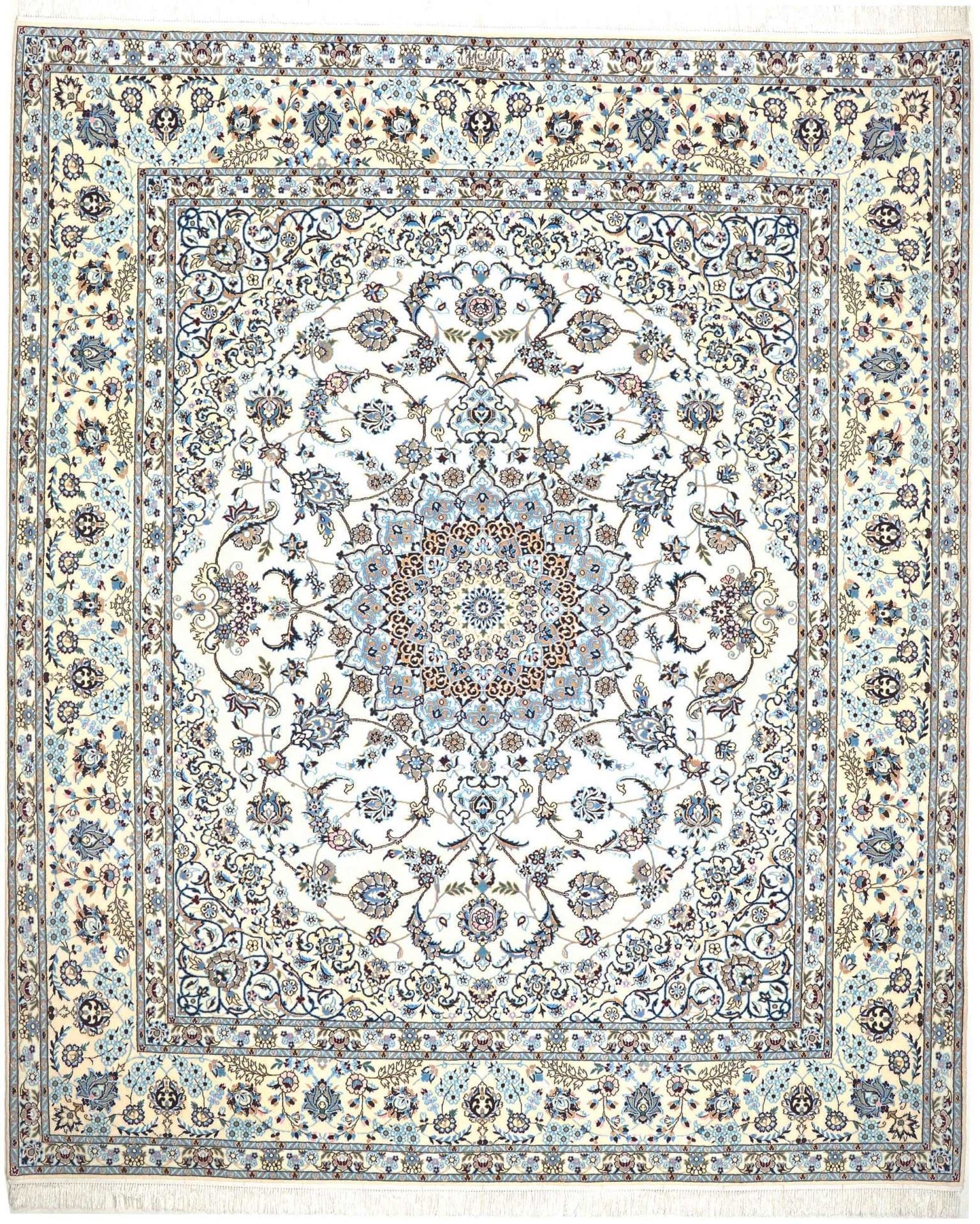 Nain Teppich 6La 213 x 251 cm, handgeknüpft, exklusives Design