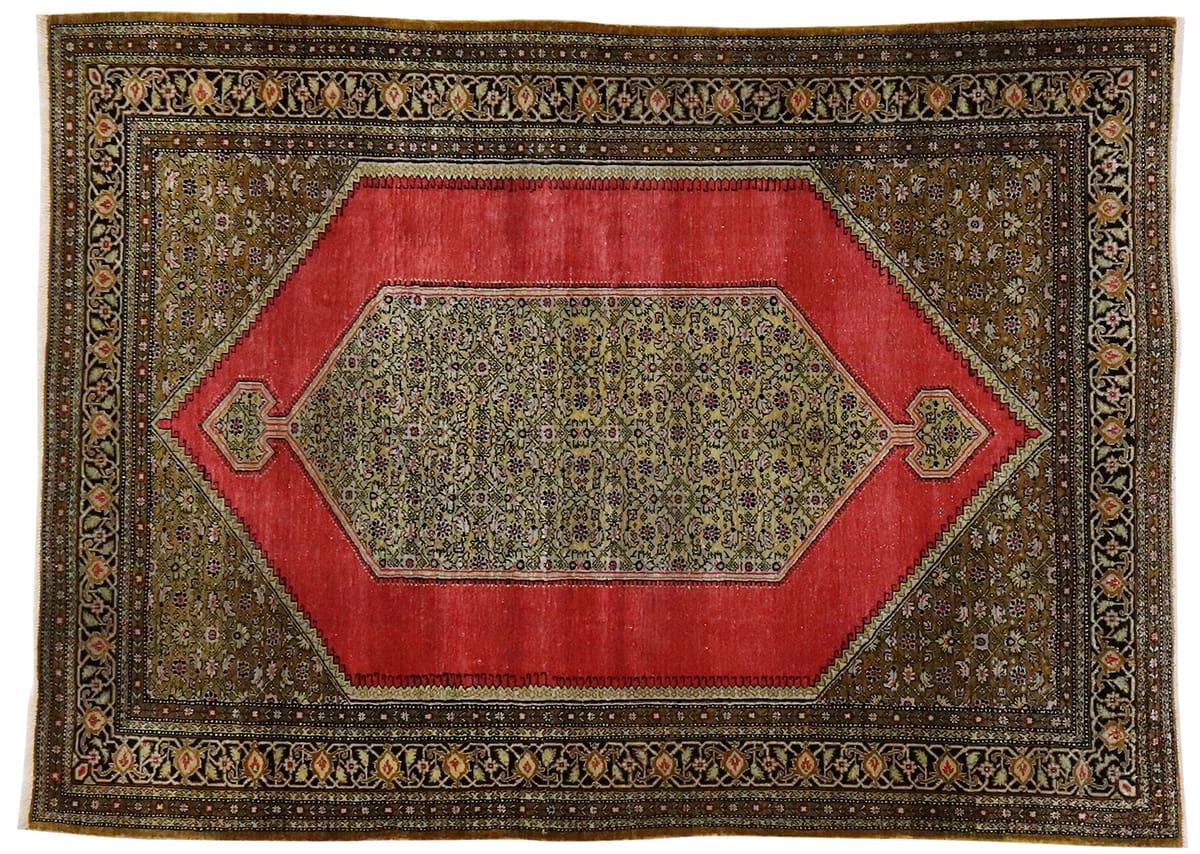 Orientteppich Ghom 157x109 cm, feine Naturfarben, handgeknüpft