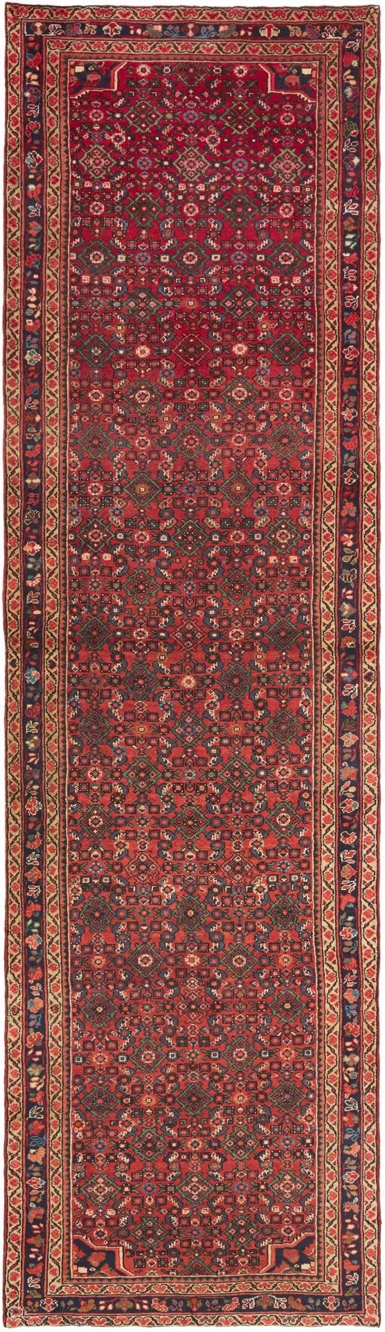 Orientteppich Hamadan 113 x 395 cm | Schurwolle, Herati-Muster, handgeknüpft