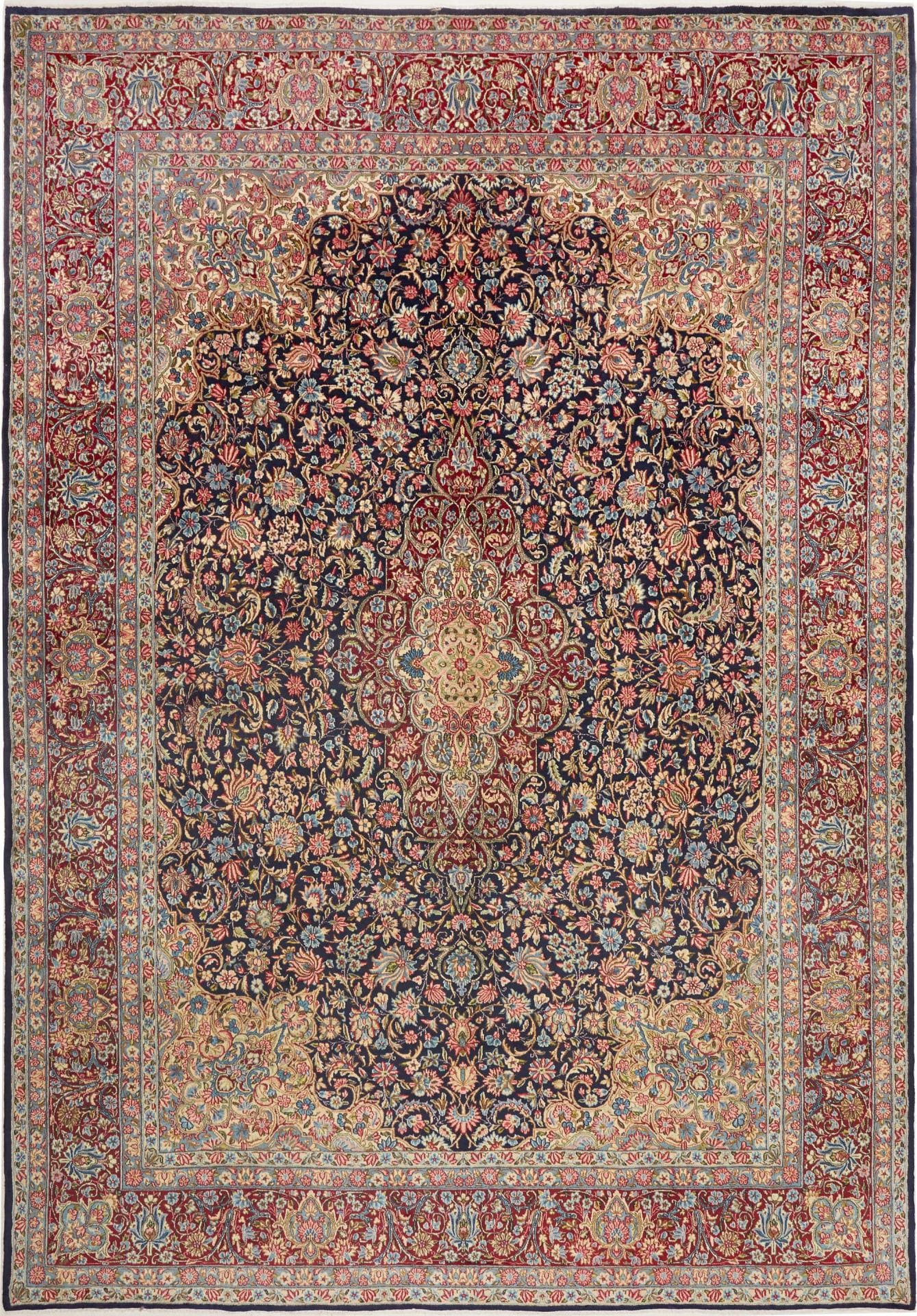 Orientteppich Kirman 275 x 387cm | florale Muster | handgeknüpft