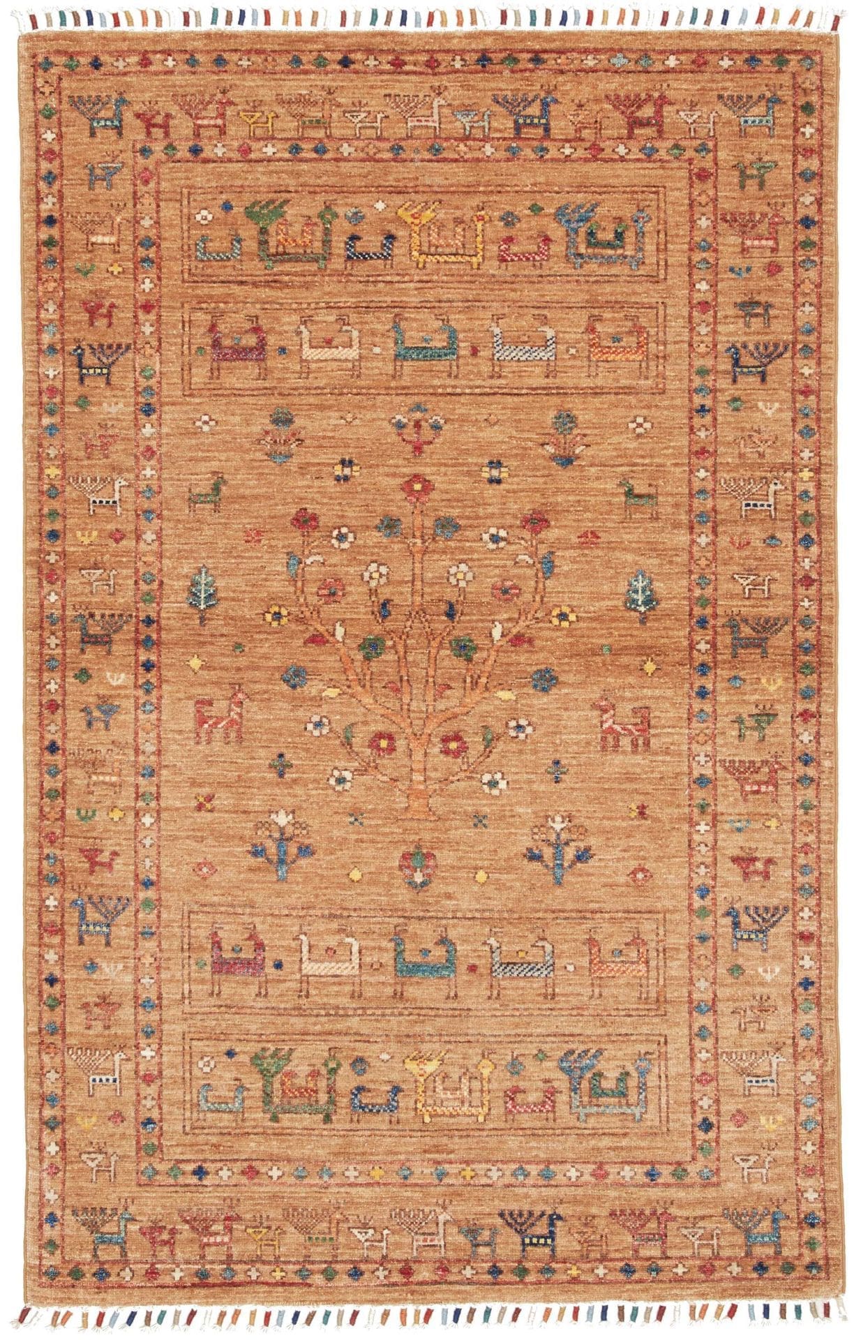 Orientteppich Samarkand 100 x 152 cm, Schurwolle, handgeknüpft