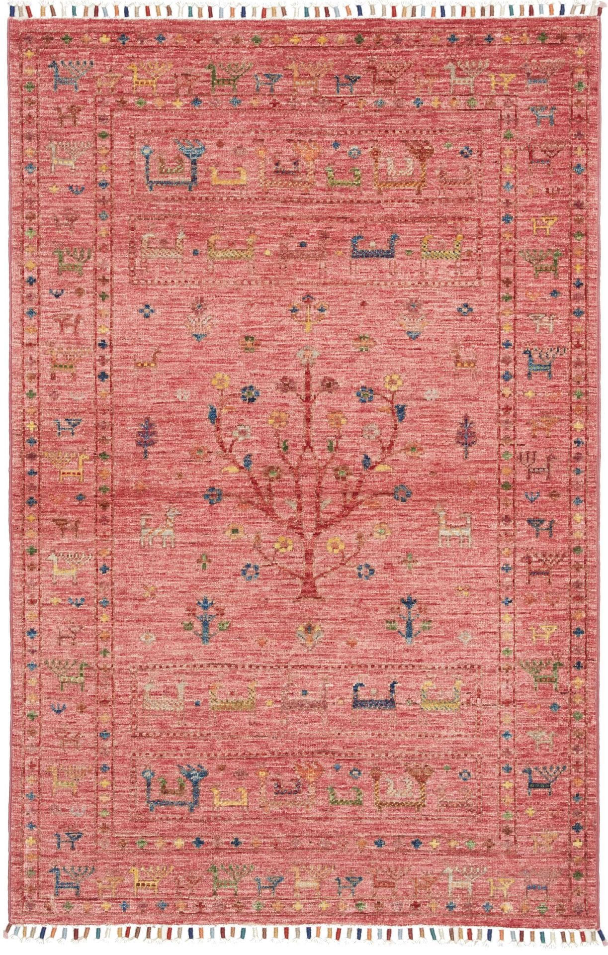 Orientteppich Samarkand 101 x 151 cm - Schurwolle, handgeknüpft