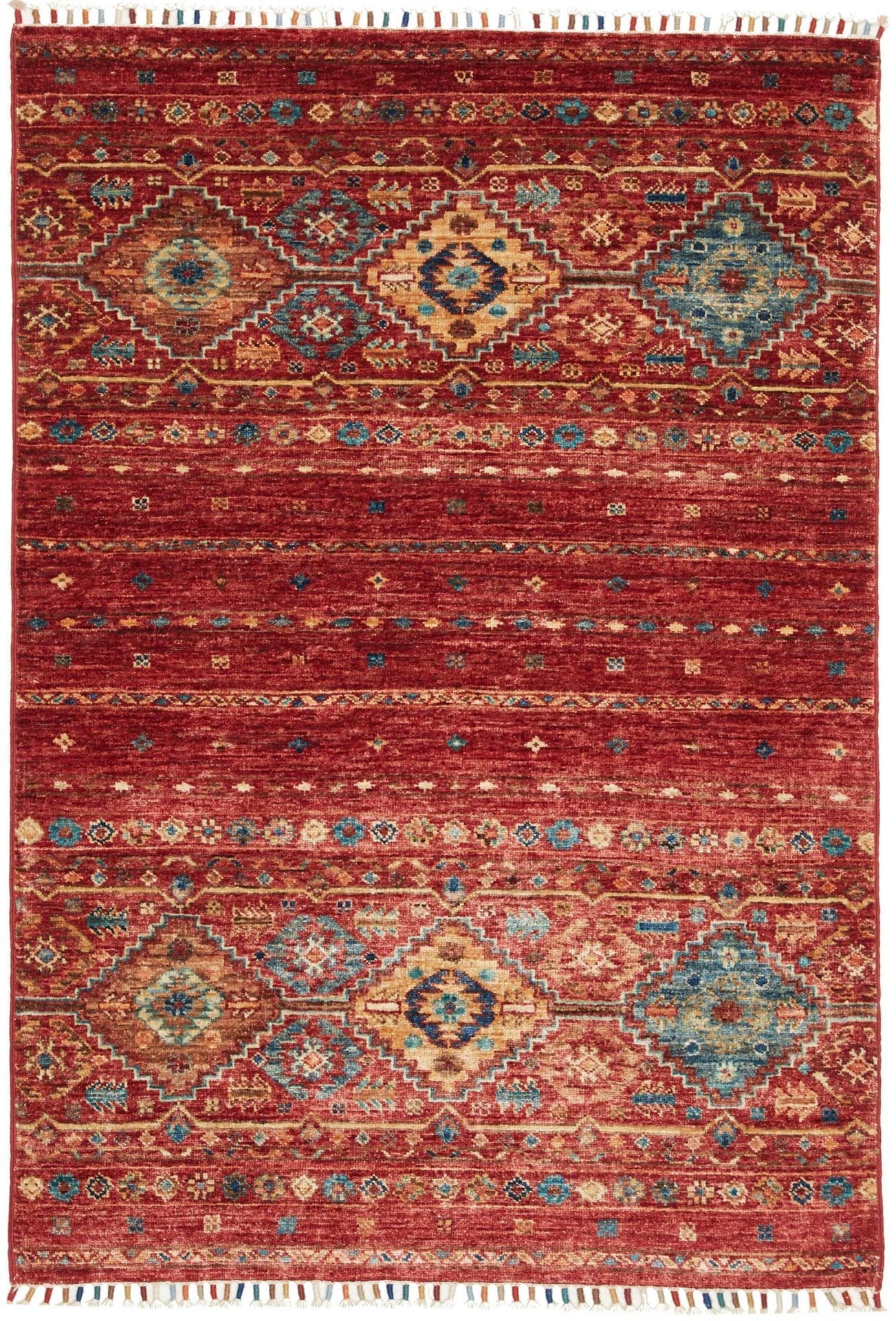 Orientteppich Samarkand 102 x 144cm aus Schurwolle, handgeknüpft