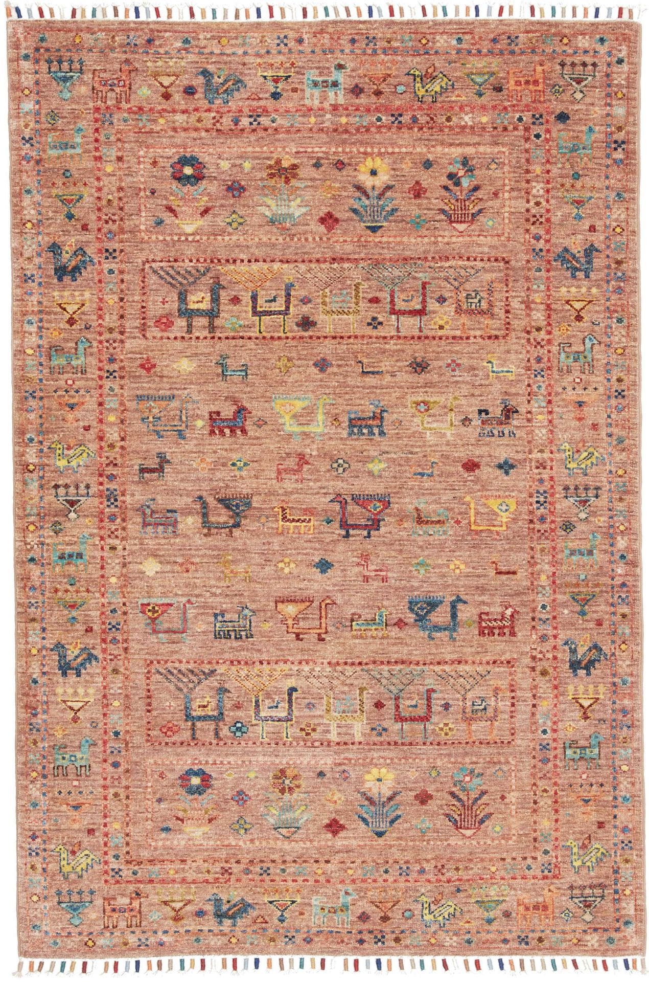 Orientteppich Samarkand 103 x 149cm – Schurwolle, handgeknüpft