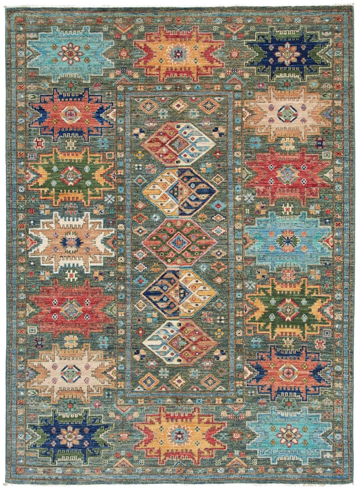 Orientteppich Samarkand 151 x 197cm - Handgeknüpft, Schurwolle