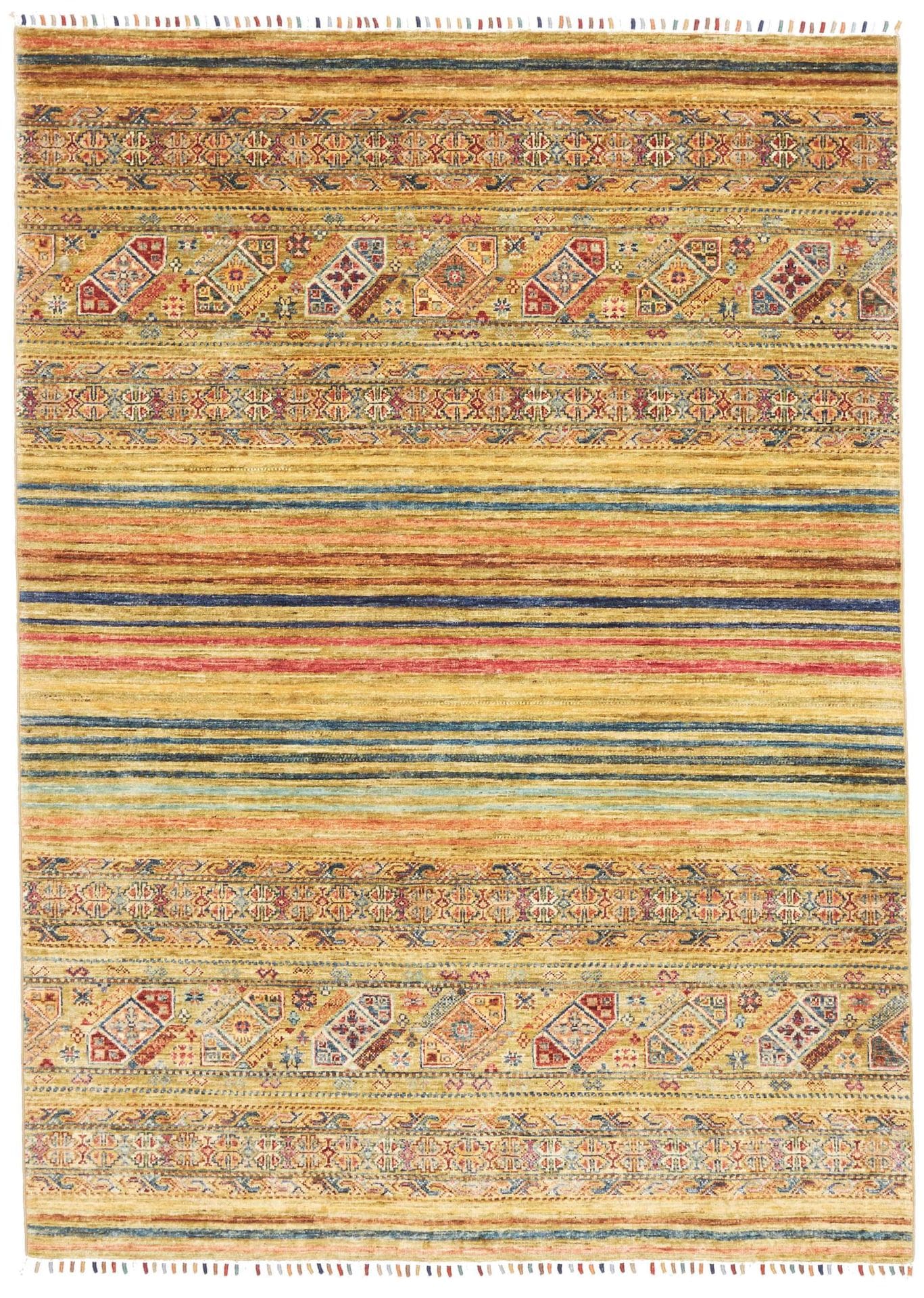 Orientteppich Samarkand 151 x 205cm, handgeknüpft, Wolle, modern