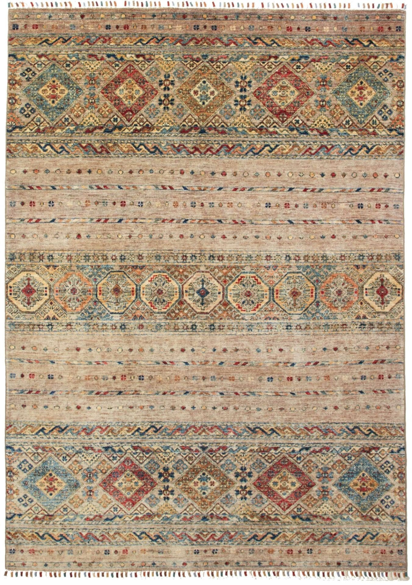 Orientteppich Samarkand 152 x 208cm – handgeknüpft, farbenfroh